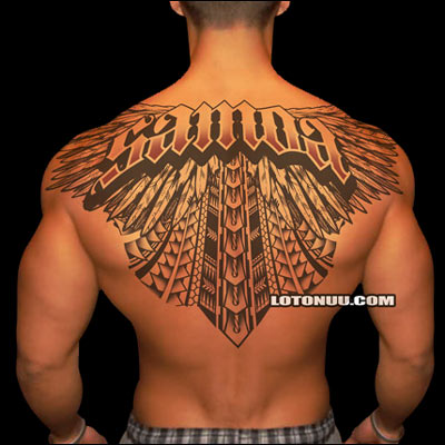 samoan back tattoo