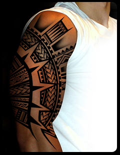 Samoan Tattoo Designs on Samoan Sleeve Tattoo 003l Jpg